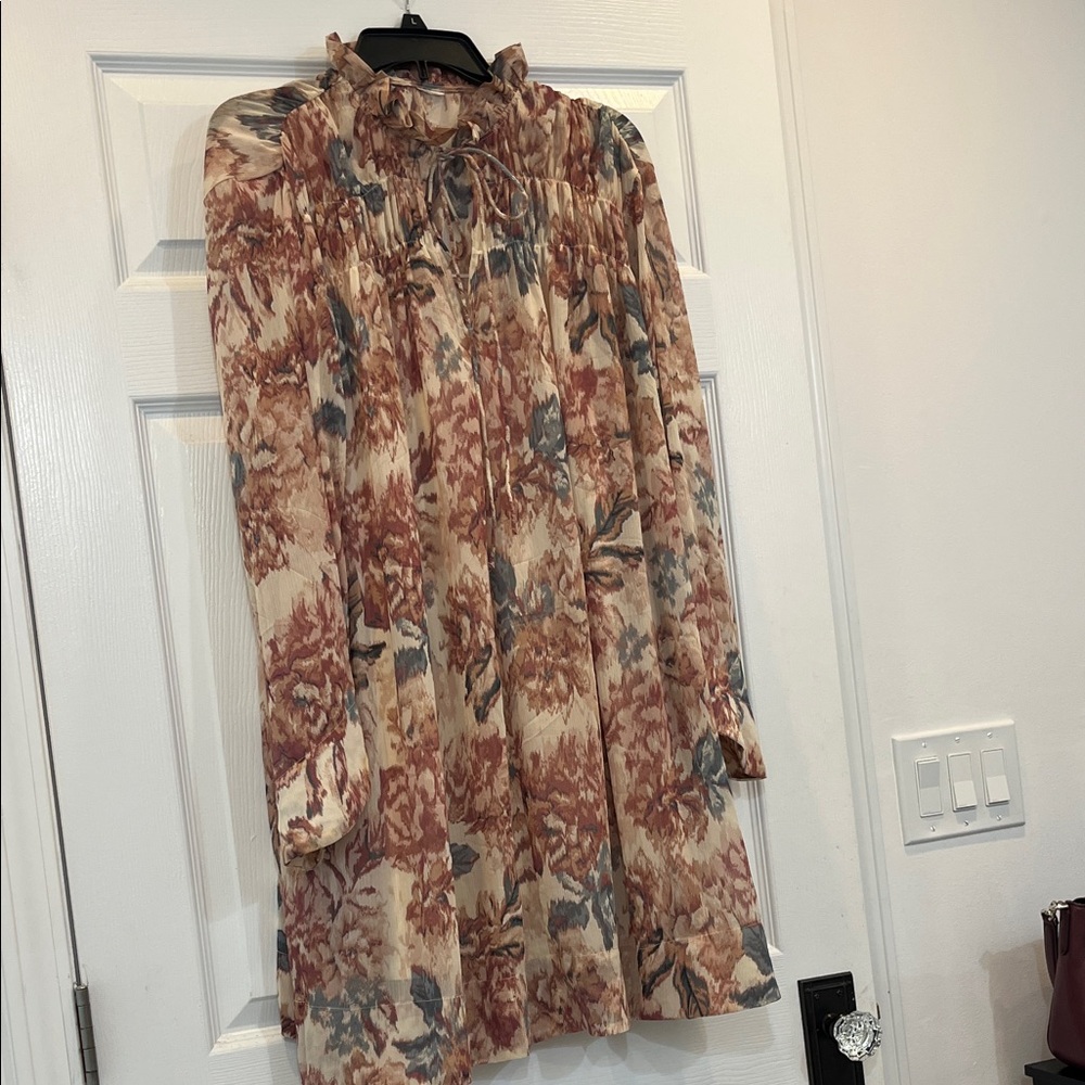 Floral Long Sleeve Dress